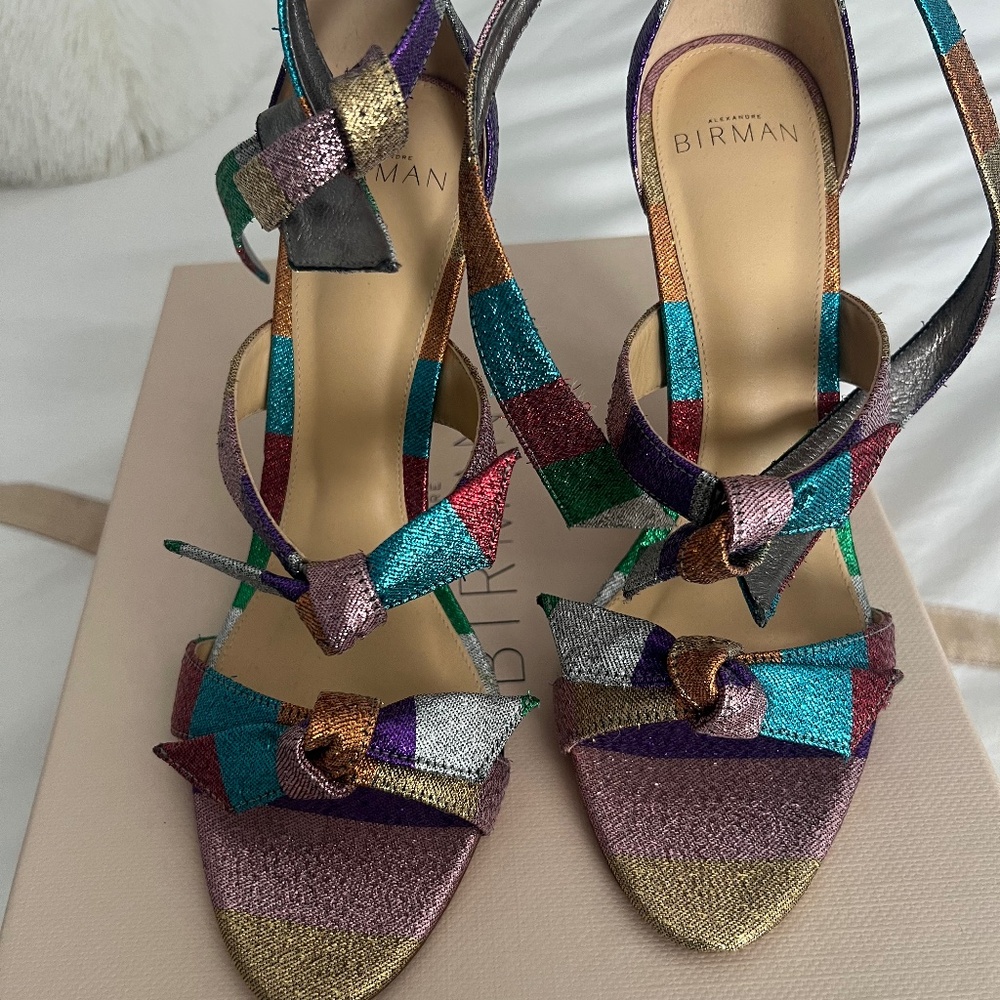 Alexanre Birman multicolor sparkly sandals